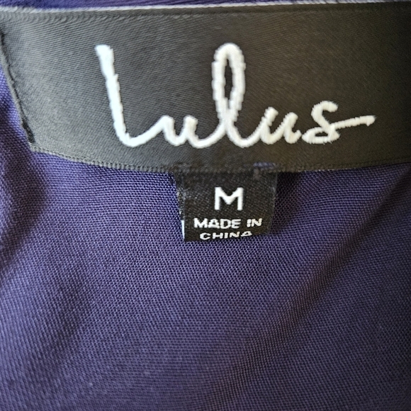 Lulu's Womens Shift Dress Sz Medium Coastal Nautical Preppy - Picture 7 of 8